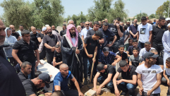 باجواء حزينة - تشييع جثمان السيد طالب محمد المراحلة في مدينة اللد